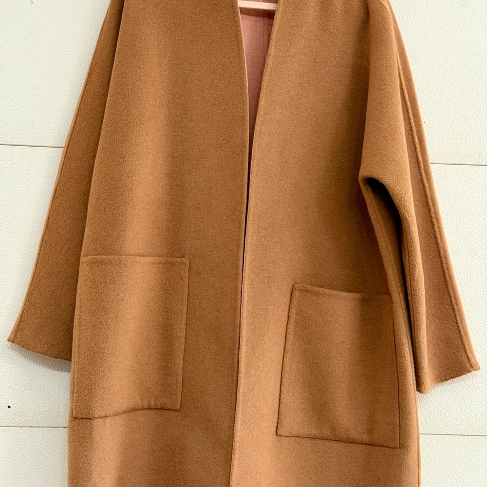 J.Jill XL, Wool Blend, Reversible Open Front Coat
